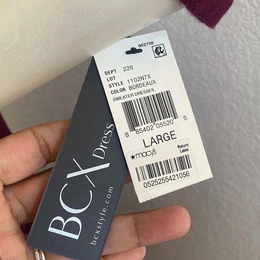 NWT BCX Juniors' Grommet-Waist Fit & Flare Dress Red Size Large - Picture 6 of 12